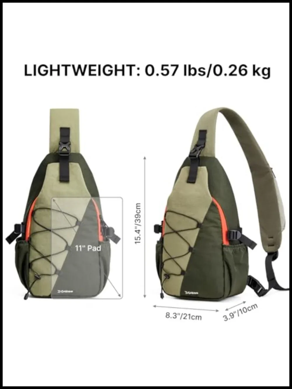 RFID Blocking Sling Bag Crossbody Lightweight Nylon Travel Hiking Men Women